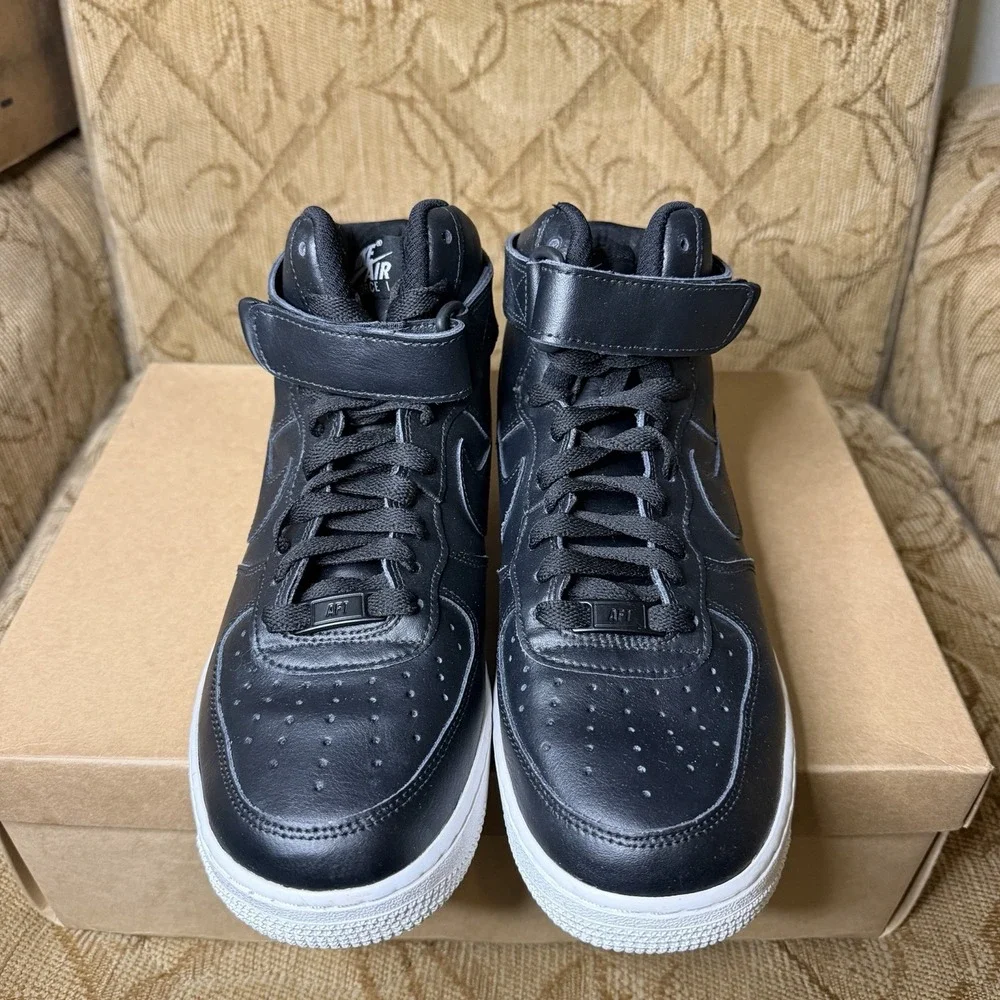 Nike Air Force 1 High by You High Top Black White AQ3777-992 Women's Size 8.5